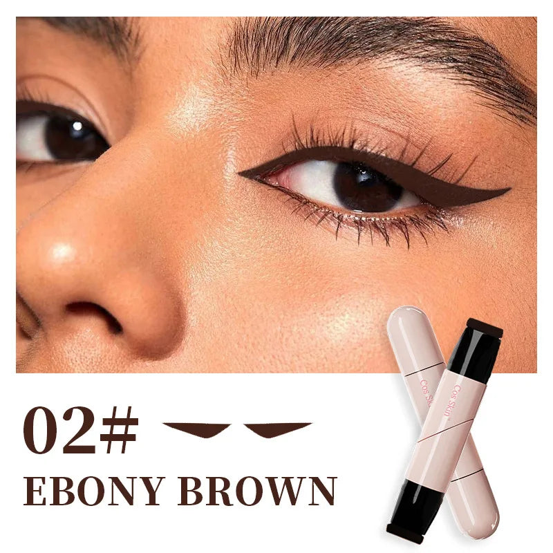 Rotating Eyeliner Stamp Pen, Long-Lasting Waterproof & Sweat-Proof,One-Touch Application,Ideal for Beginners,Perfect for Daily