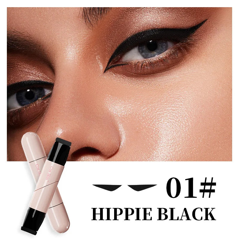 Rotating Eyeliner Stamp Pen, Long-Lasting Waterproof & Sweat-Proof,One-Touch Application,Ideal for Beginners,Perfect for Daily