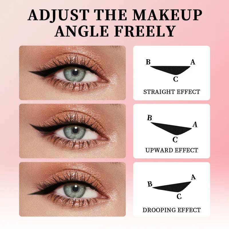 Rotating Eyeliner Stamp Pen, Long-Lasting Waterproof & Sweat-Proof,One-Touch Application,Ideal for Beginners,Perfect for Daily